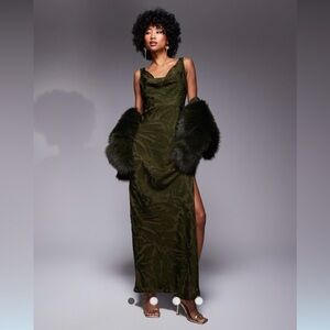 ASOS Dark Green Maxi Dress